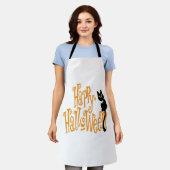 GELUKKIGE HALLOWEEN KAT SCHORT (Gedragen)