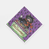 Gelukkige Halloween Kat Servetten (Hoek)