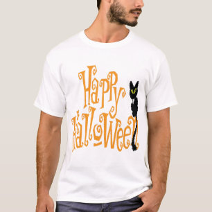 GELUKKIGE HALLOWEEN KAT T-SHIRT
