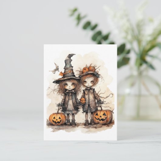 Gelukkige Halloween kinderen Briefkaart (Staand voorkant)