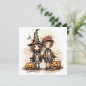 Gelukkige Halloween kinderen Kaart (Staand voorkant)