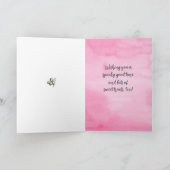 Gelukkige Halloween kleindochter Ghost Pinkoween Kaart (Binnen)