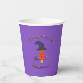 Gelukkige Halloween kleine heks Paper cup Papieren Bekers