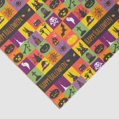 Gelukkige Halloween Kleurrijke Moderne Iconen | FE Tissuepapier (Detail)