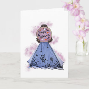 Gelukkige Halloween Koek Illustratie Kaart