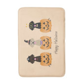 Gelukkige Halloween Labrador Retriever Honden Pomp Badmat (Voorkant Verticaal)