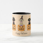 Gelukkige Halloween Labrador Retriever Honden Pomp Mok (Midden)