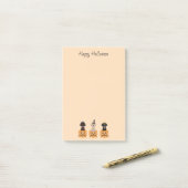 Gelukkige Halloween Labrador Retriever Honden Pomp Post-it® Notes (Op bureau)