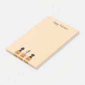 Gelukkige Halloween Labrador Retriever Honden Pomp Post-it® Notes (Schuin)