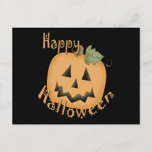 Gelukkige Halloween lachende Jack O'Lantern Briefkaart