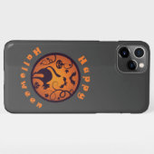 Gelukkige Halloween lantaarn zwarte kat spinnen en iPhone Hoesje (Achterkant horizontaal)