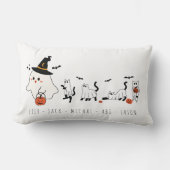 Gelukkige Halloween Leuke Ghost Katten Kussen (Voorkant)