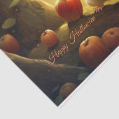 Gelukkige Halloween Leuke Muis en Pompoenen Tissuepapier (Detail)