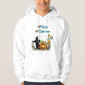 Gelukkige Halloween met grappige kat Hoodie (Voorkant)