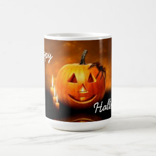 gelukkige Halloween Mok/Pompoen en Spider Koffiemok
