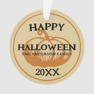 Gelukkige Halloween Naam Pet Foto Ornament