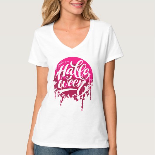 Gelukkige Halloween Nachtdag T-shirt (Voorkant)