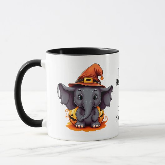 Gelukkige Halloween olifant Kinder Mok (Links)