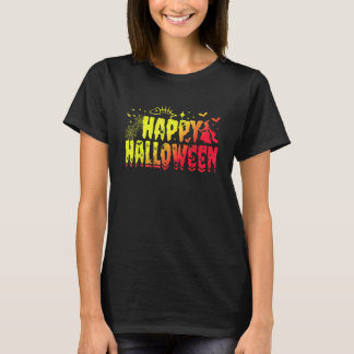 Gelukkige Halloween, Orka, Bunny en Huisdieren Ske T-shirt