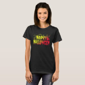 Gelukkige Halloween, Orka, Bunny en Huisdieren Ske T-shirt (Voorkant volledig)