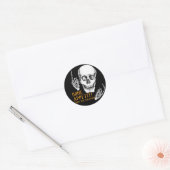 Gelukkige Halloween papa grap Ronde Sticker (Envelop)