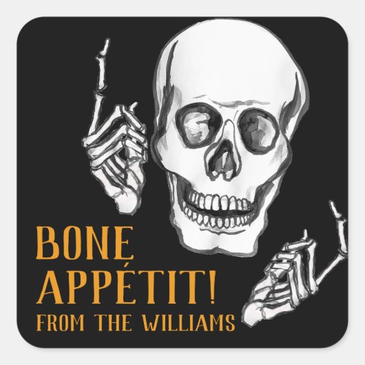 Gelukkige Halloween papa grap Vierkante Sticker (Voorkant)