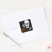 Gelukkige Halloween papa grap Vierkante Sticker (Envelop)
