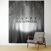 Gelukkige Halloween partij kostuum fotocabine acht Wandkleed (In situ)