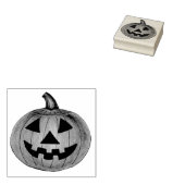Gelukkige Halloween Pompoen Carving Jack o' Lanter Rubberstempel (Gestempeld)