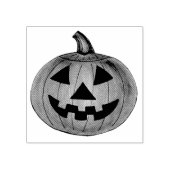 Gelukkige Halloween Pompoen Carving Jack o' Lanter Rubberstempel (Afrduk)