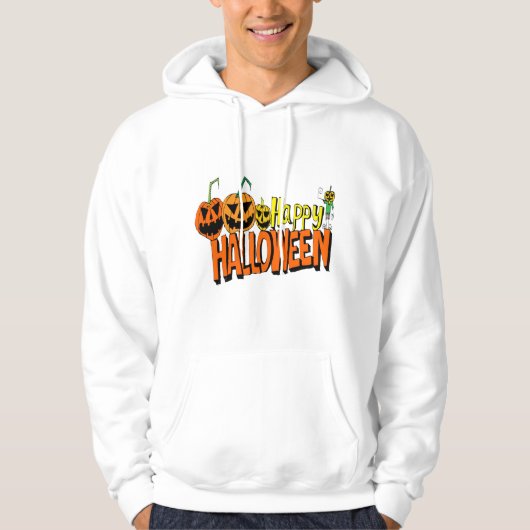 Gelukkige Halloween pompoen Hoodie (Voorkant)