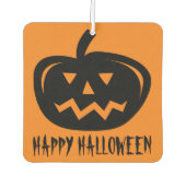 Gelukkige Halloween pompoen hoofd snijdende auto Luchtverfrisser (Voorkant)