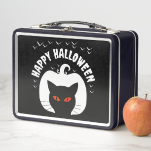GELUKKIGE HALLOWEEN POMPOEN KAT