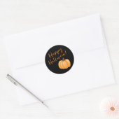 Gelukkige Halloween-pompoen- Ronde Sticker (Envelop)