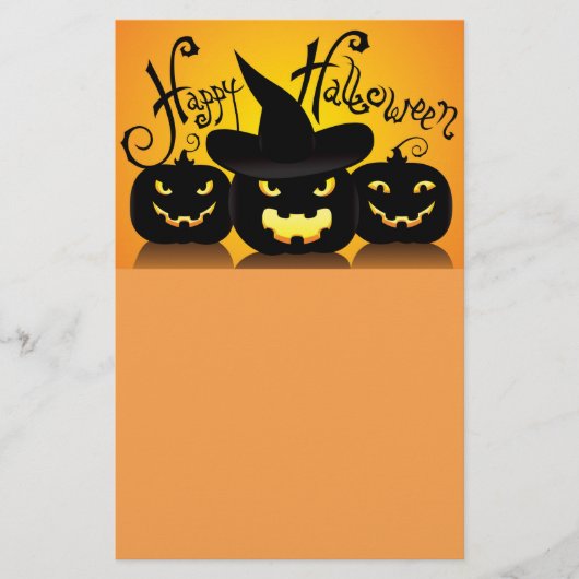Gelukkige Halloween Pompoenen Flyer (Voorkant)