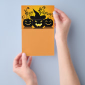 Gelukkige Halloween Pompoenen Flyer (Hand)