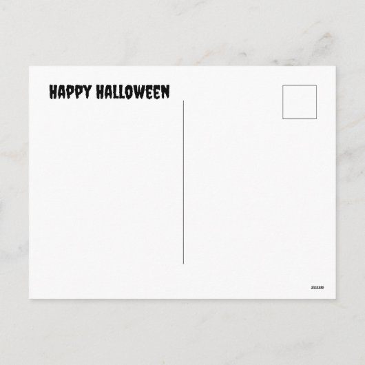 Gelukkige Halloween postkaart Feestdagenkaart (Achterkant)