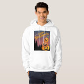 Gelukkige Halloween Pumpkin vrienden Hoodie (Voorkant volledig)