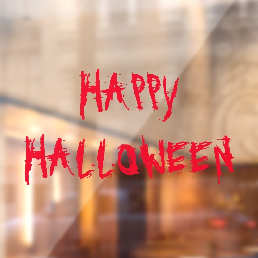 Gelukkige Halloween rood bloed enge decoraties Raamsticker (Vel 2)