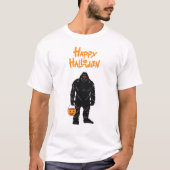 Gelukkige Halloween Sasquatch Trick voor het behan T-shirt (Voorkant)