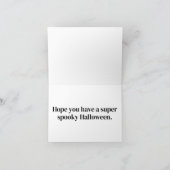 Gelukkige Halloween Sassy Gothic Witch Illustratie Kaart (Binnen)