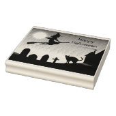Gelukkige Halloween Scène- Rubber Stamp Rubberstempel (Stempel)