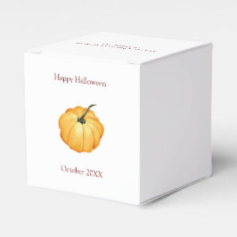 Gelukkige Halloween schattige oranje pompoen met d Bedankdoosjes