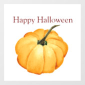 Gelukkige Halloween schattige oranje pompoen Raamsticker (Vel)