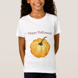Gelukkige Halloween schattige oranje pompoen T-shirt