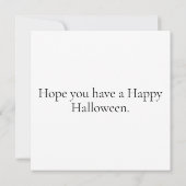 Gelukkige Halloween Schattige vogelverschrikker Kaart (Achterkant)