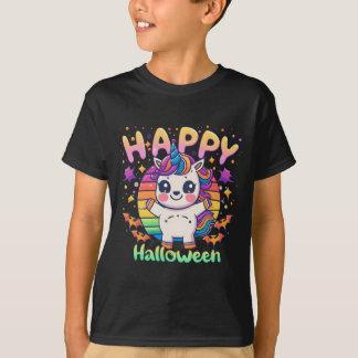 Gelukkige Halloween Schattigee Eenhoorn Kawaii T-shirt