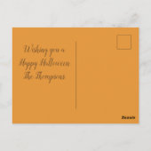Gelukkige Halloween Schattigee Pompoen Jack O Lant Briefkaart (Achterkant)