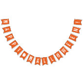 Gelukkige Halloween Sinaasappel & Witte Spook Bunt Vlaggetjes (Alle)