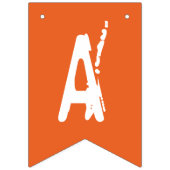 Gelukkige Halloween Sinaasappel & Witte Spook Bunt Vlaggetjes (Tweede vlag)